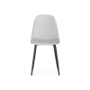 Стул на металлокаркасе Lilu light grey / black