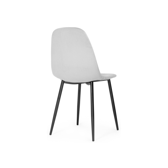 Стул на металлокаркасе Lilu light grey / black