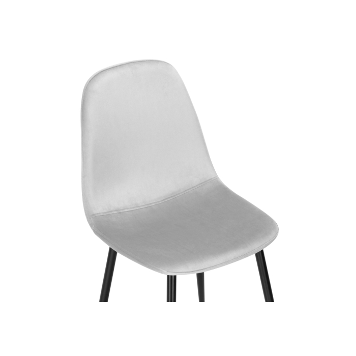 Стул на металлокаркасе Lilu light grey / black