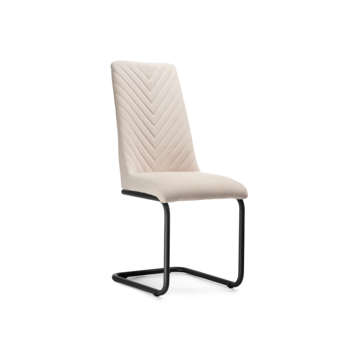 Стул на металлокаркасе Лулла бежевый / черный