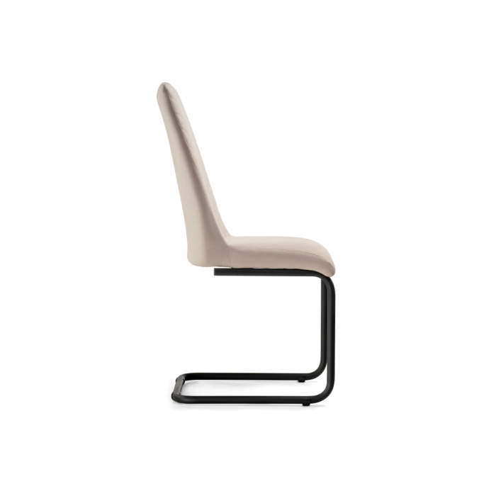 Стул на металлокаркасе Лулла бежевый / черный