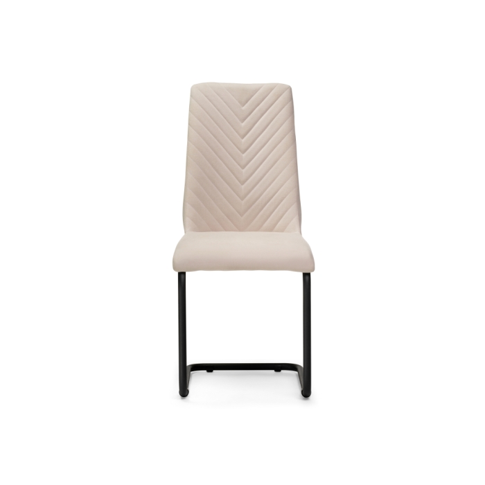 Стул на металлокаркасе Лулла бежевый / черный