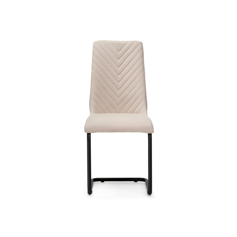 Стул на металлокаркасе Лулла бежевый / черный