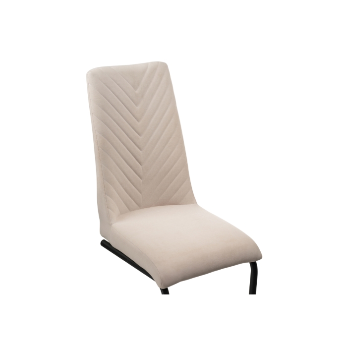 Стул на металлокаркасе Лулла бежевый / черный