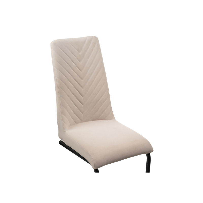 Стул на металлокаркасе Лулла бежевый / черный