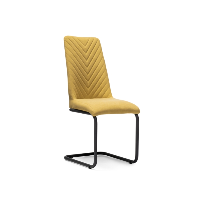 Стул на металлокаркасе Лулла горчичный / черный