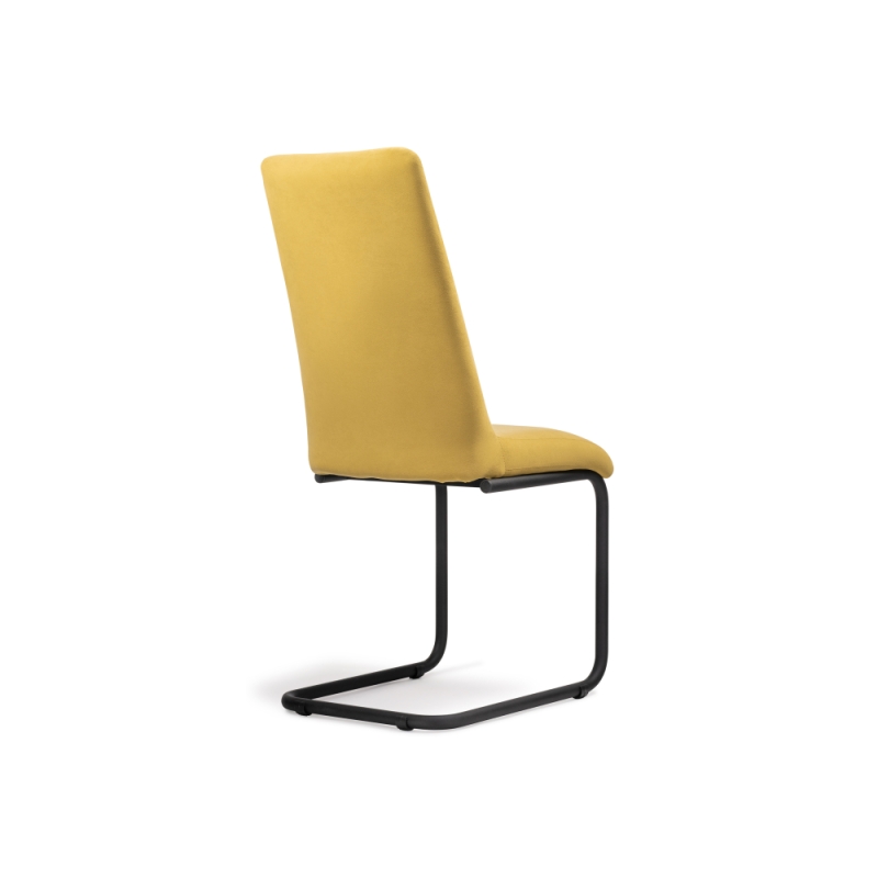 Стул на металлокаркасе Лулла горчичный / черный
