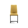 Стул на металлокаркасе Лулла горчичный / черный