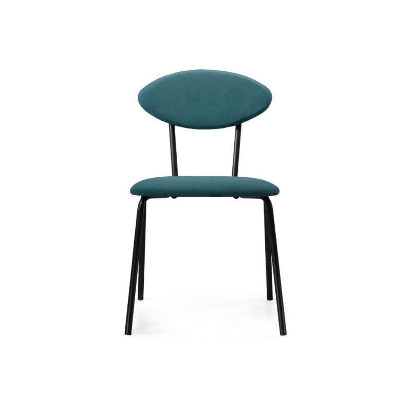 Стул на металлокаркасе Мареон катания ментол / черный матовый