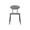 Стул на металлокаркасе Мареон катания сильвер / черный матовый