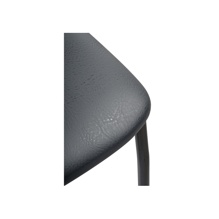 Стул на металлокаркасе Mirilis белый полимер / серый полимер / темный мусс