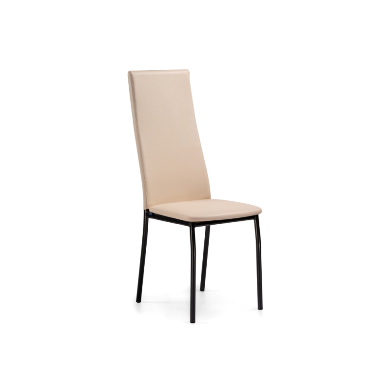 Стул на металлокаркасе Mirilis ваниль / темный мусс