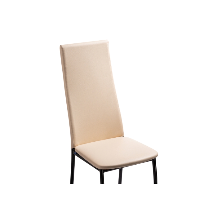 Стул на металлокаркасе Mirilis ваниль / темный мусс