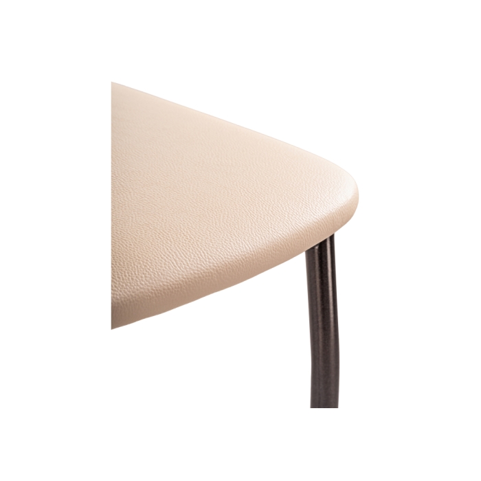 Стул на металлокаркасе Mirilis ваниль / темный мусс