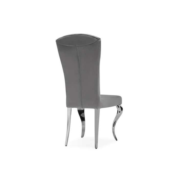 Стул на металлокаркасе Sally dark grey / steel