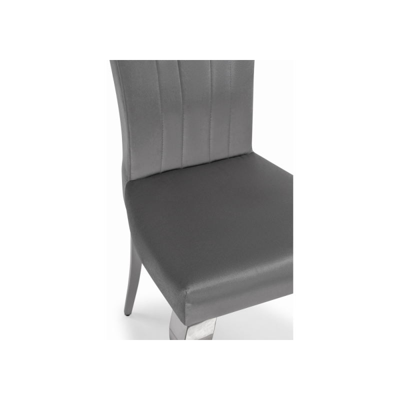 Стул на металлокаркасе Sally dark grey / steel