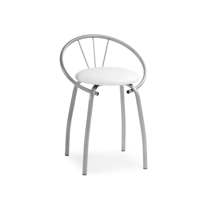 Стул на металлокаркасе Tankard белый полимер / светлый мусс