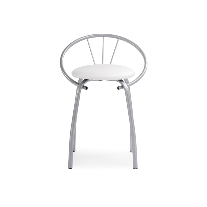 Стул на металлокаркасе Tankard белый полимер / светлый мусс