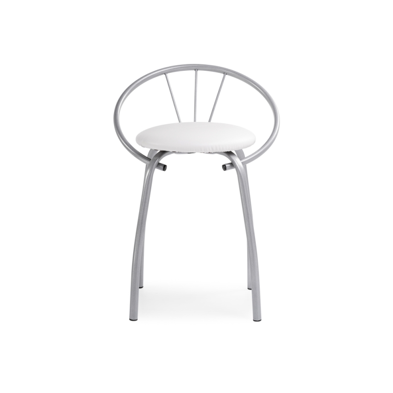 Стул на металлокаркасе Tankard белый полимер / светлый мусс
