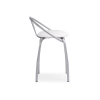 Стул на металлокаркасе Tankard белый полимер / светлый мусс