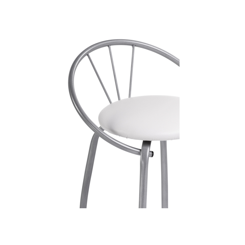 Стул на металлокаркасе Tankard белый полимер / светлый мусс