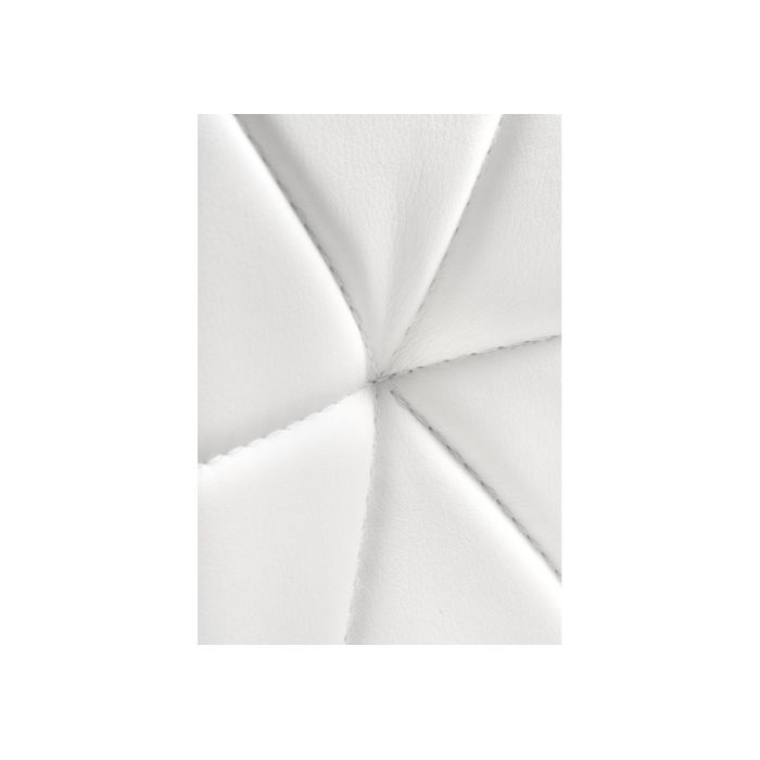 Стул на металлокаркасе Вальд экокожа белый / белый глянец