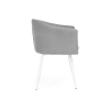 Стул на металлокаркасе Валета светло-серый / белый