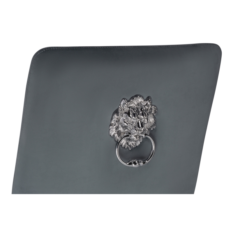 Стул на металлокаркасе Viki dark grey / steel