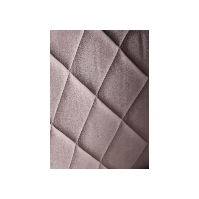 Стул на металлокаркасе Зест микровелюр розовый / белый глянец