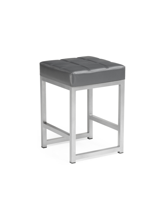 Табурет Khurkroks серый полимер / светлый мусс