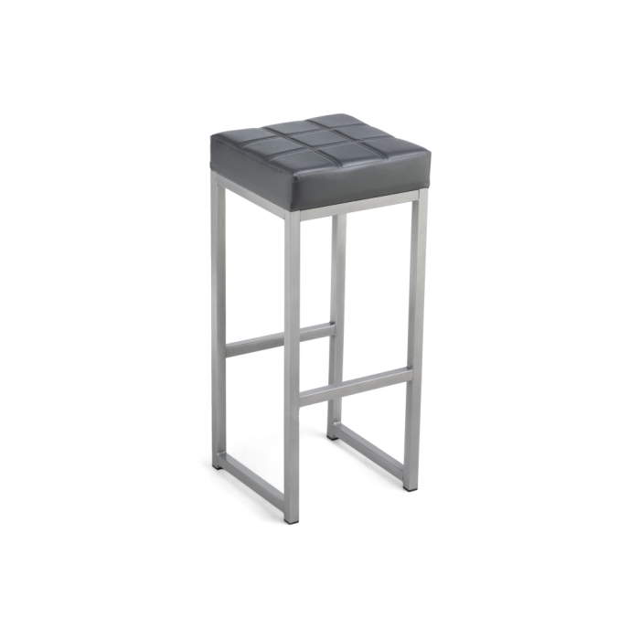Барный стул Khurkroks серый полимер / светлый мусс