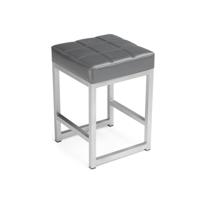 Табурет Khurkroks серый полимер / светлый мусс