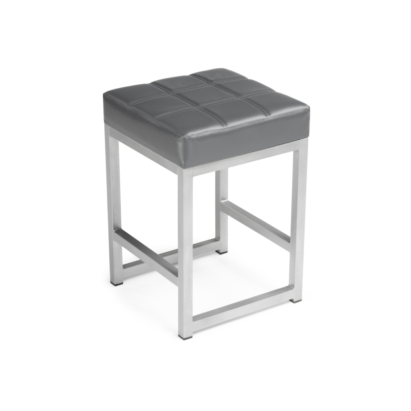 Табурет Khurkroks серый полимер / светлый мусс