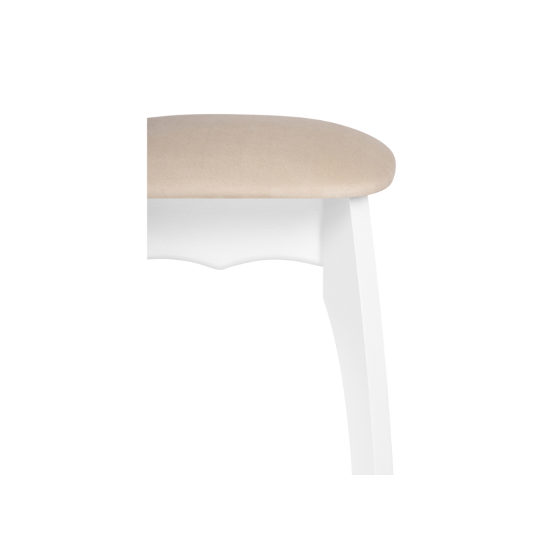 Табурет Астир белый / сливочный раф