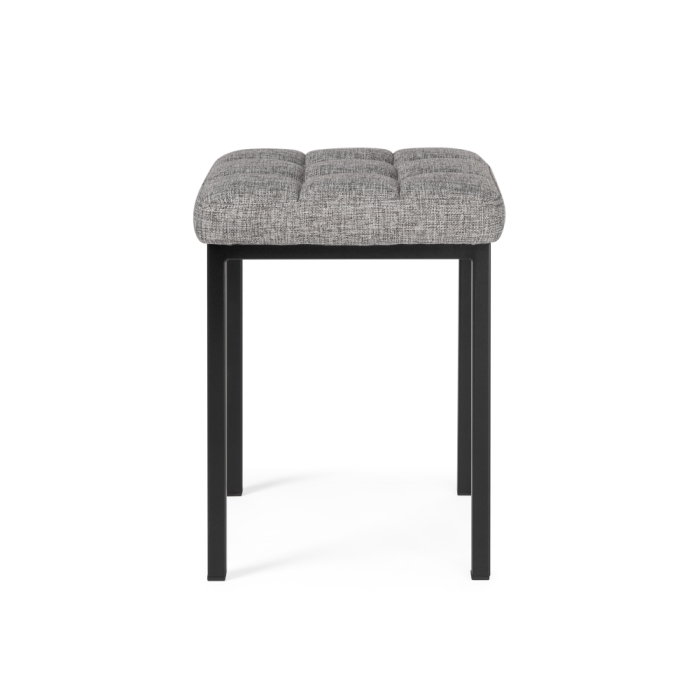 Табурет Байя рогожка графит / черный матовый