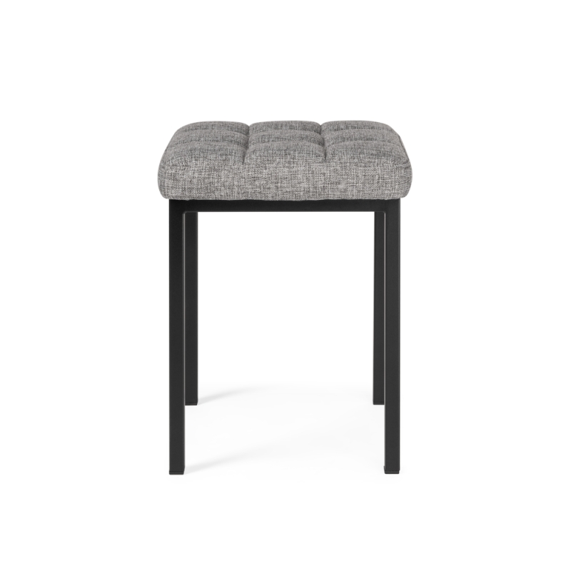 Табурет Байя рогожка графит / черный матовый