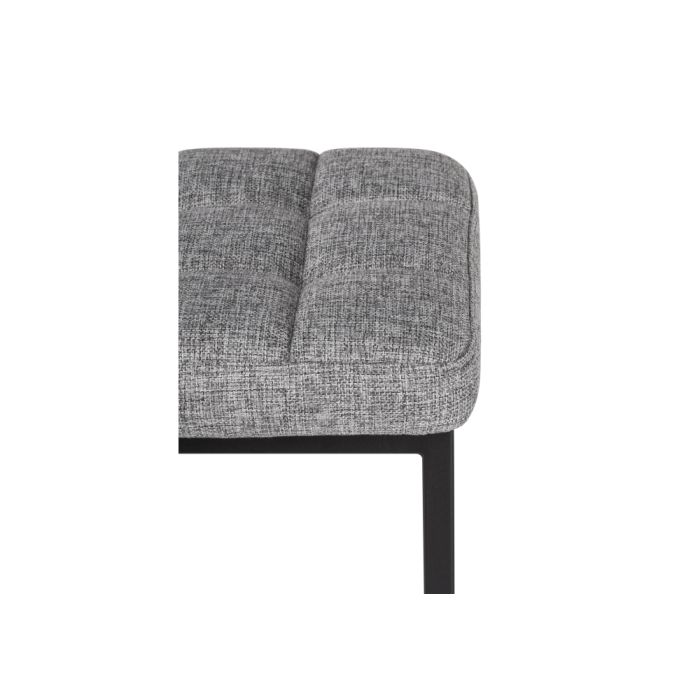 Табурет Байя рогожка графит / черный матовый