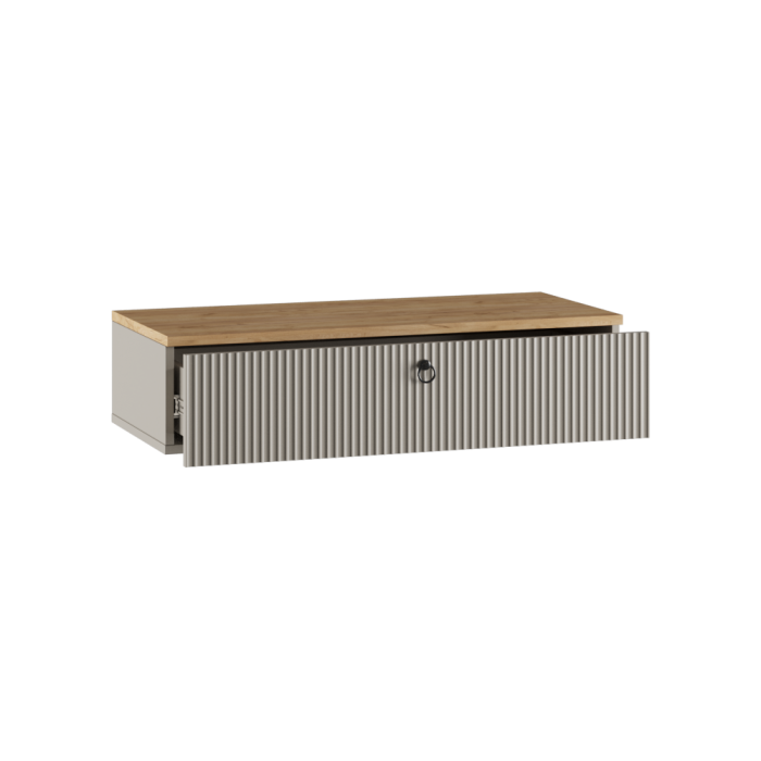 Туалетный столик Ника ПВШ бежевый мат-05 / кашемир / дуб делано подвесной