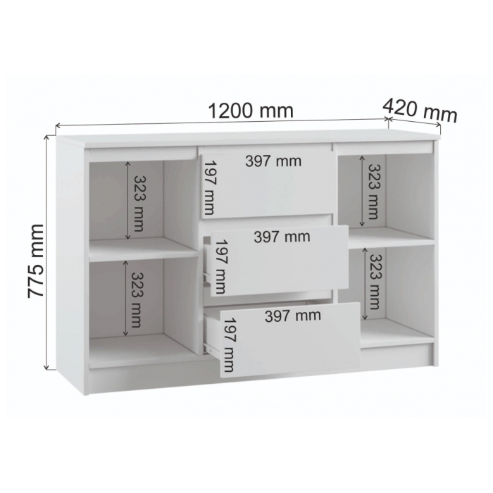 Тумба Мадера ТДЗ лдсп белый