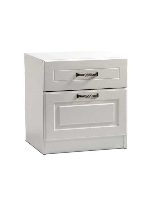 Тумба прикроватная Ливерпуль 08.146 белый / ясень ваниль НМ-1012-100 пвх