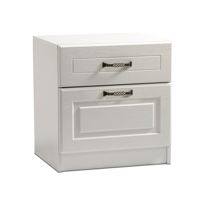 Тумба прикроватная Ливерпуль 08.146 белый / ясень ваниль НМ-1012-100 пвх