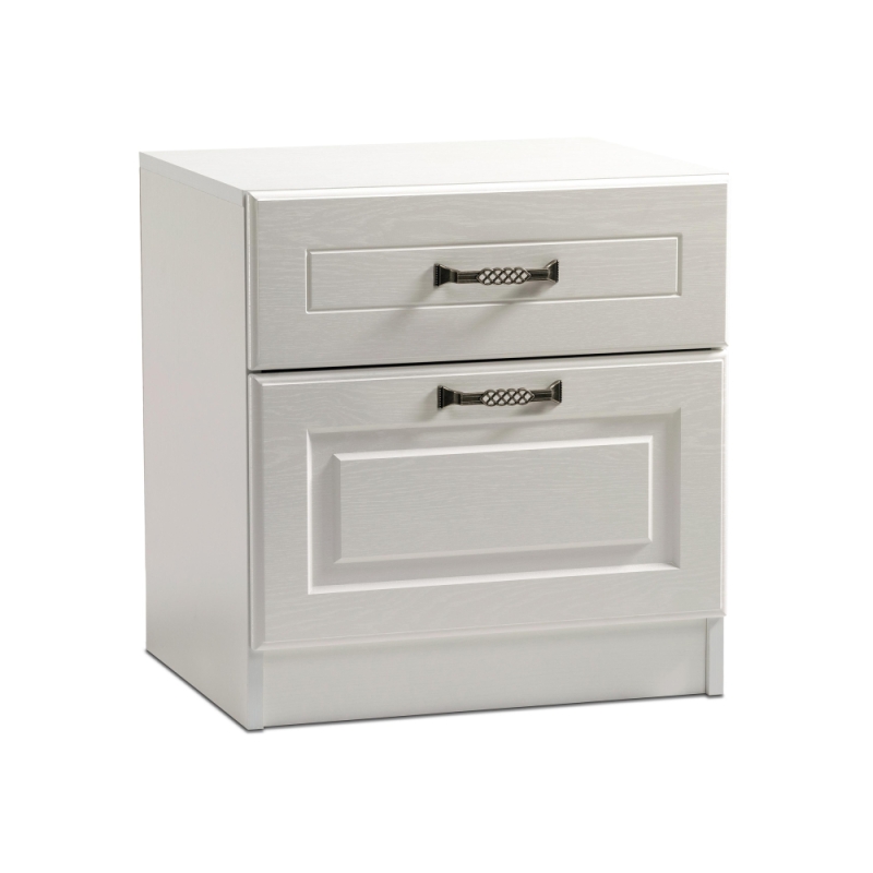 Тумба прикроватная Ливерпуль 08.146 белый / ясень ваниль НМ-1012-100 пвх