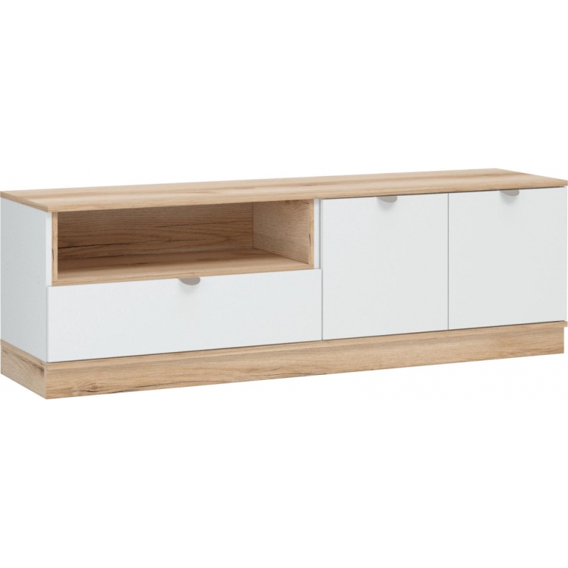 ТВ-тумба Джидда белый / дуб делано