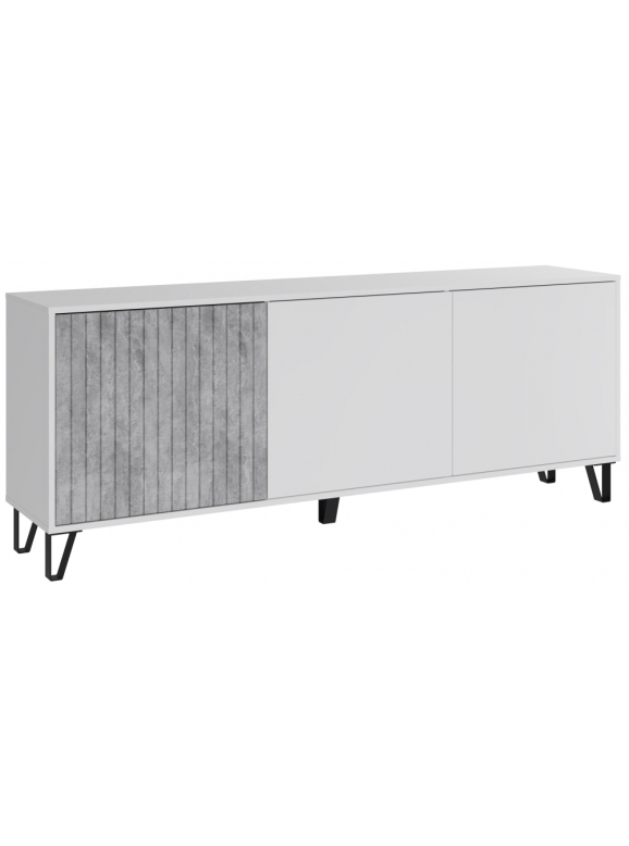 ТВ-тумба Эннис белый / бетон светлый