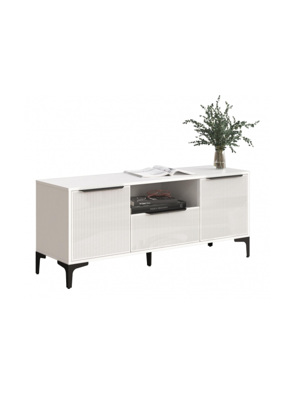 ТВ-тумба Иадама белый / белый глянец