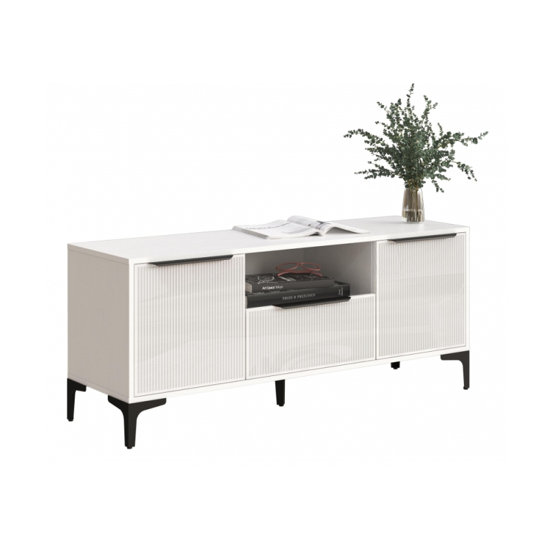 ТВ-тумба Иадама белый / белый глянец