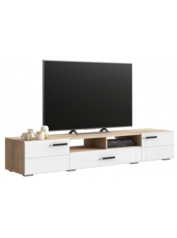 ТВ-тумба Иоги 2.0 сонома / белый глянец