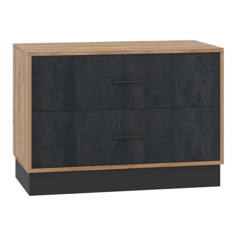 ТВ-тумба Леви 85 дуб крафт золотой / черный / угольный камень