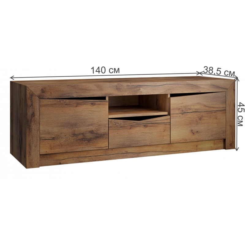 ТВ-тумба Саманта таксония шоколадная