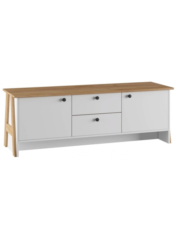 ТВ-тумба Теодора белый / крафт золотой